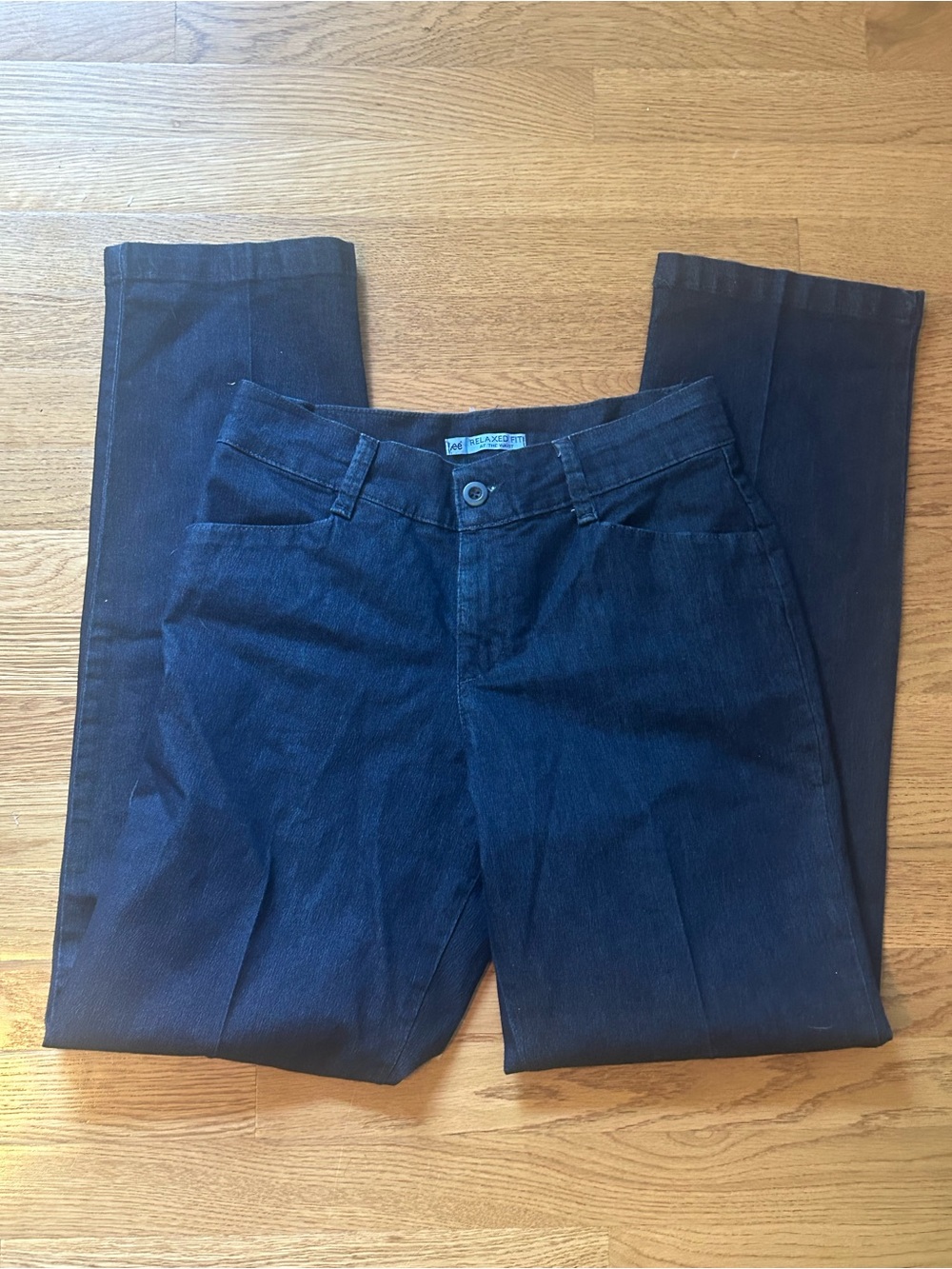 Lee Dark Blue Straight Leg Women's Jeans